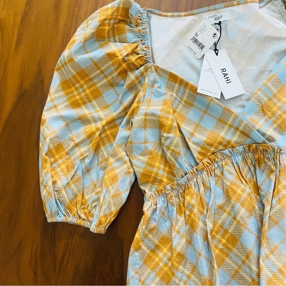 Free People NWT RAHI Puff Sleeve Blouse - Picture 6 of 8